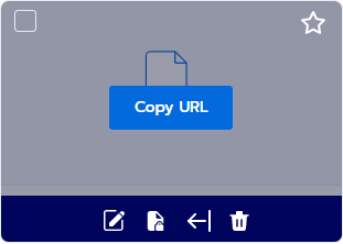 Public file card on hover showing the Copy URL button